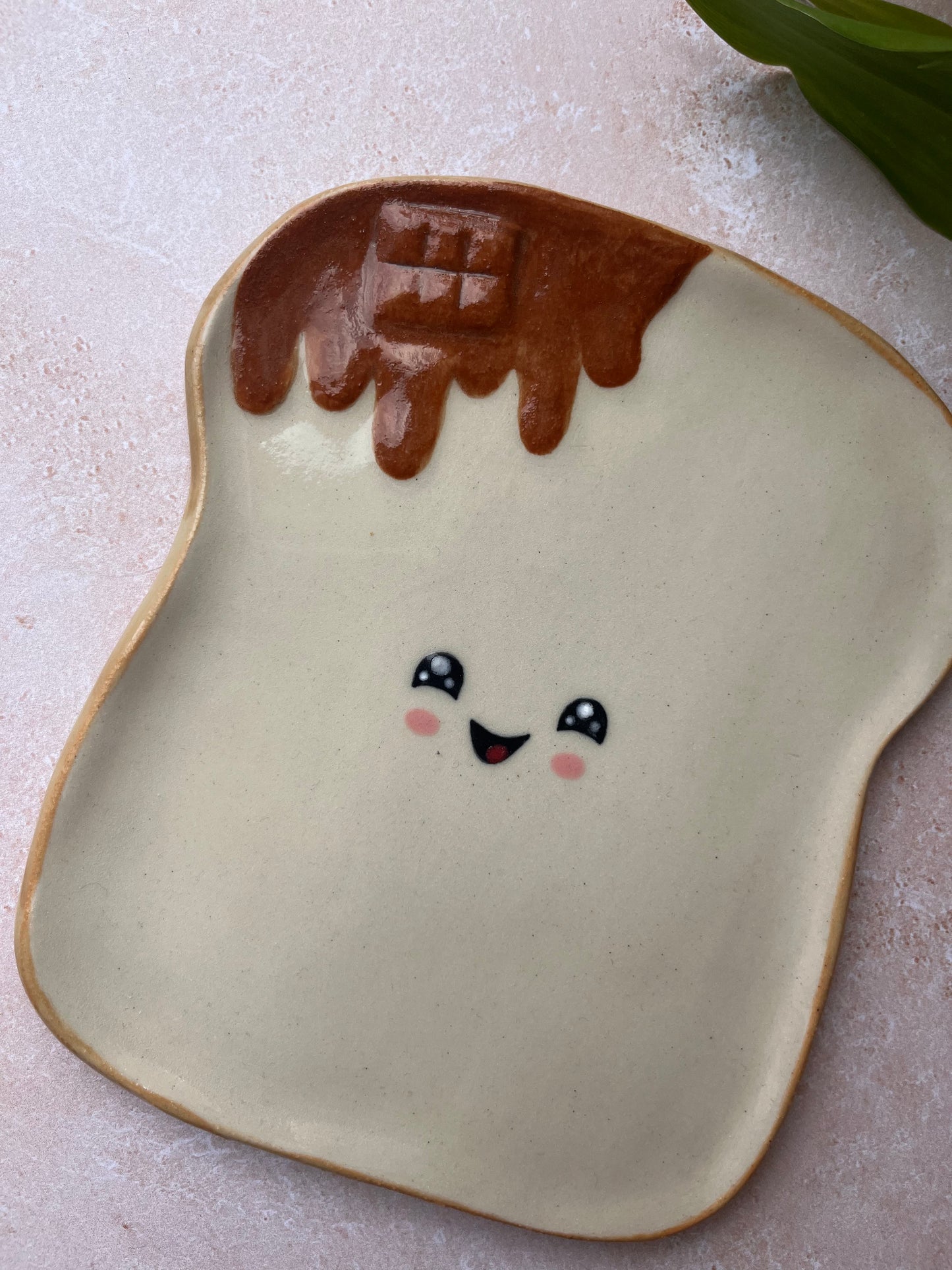 Assiette à tartine au chocolat🍫 (défaut qui ne se voit pas)
