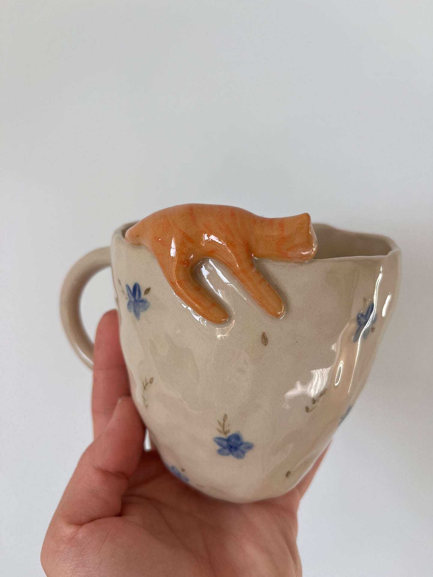 Mug Rouki yeux bleu🐈 (petit défaut)