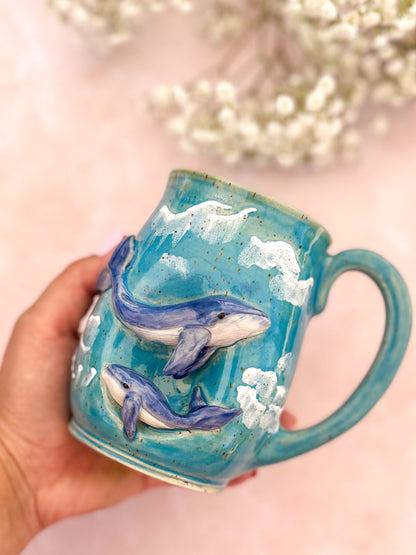 Mug baleine et son bébé🐋💙