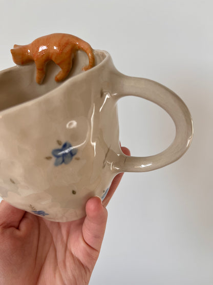 Mug Rouki yeux bleu🐈 (petit défaut)