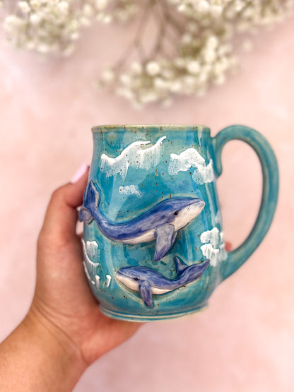 Mug baleine et son bébé🐋💙