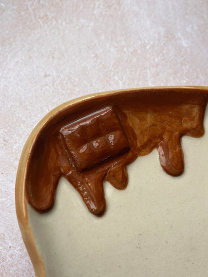 Assiette à tartine au chocolat (défaut 1)