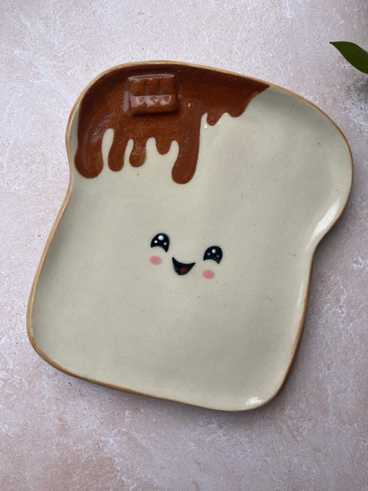 Assiette à tartine chocolat🍫 (défauts 2)