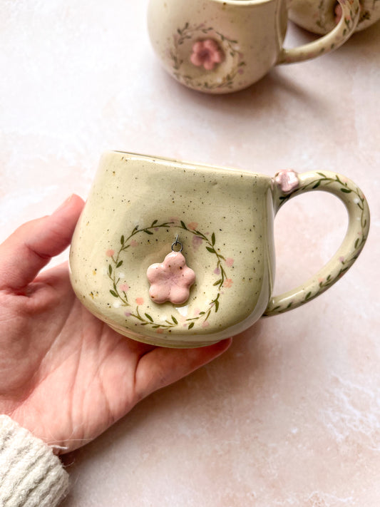 Tasse perle de fleur🌸🌼💐