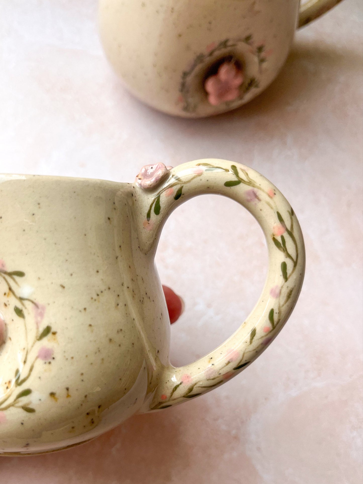 Tasse perle de fleur🌸🌼💐