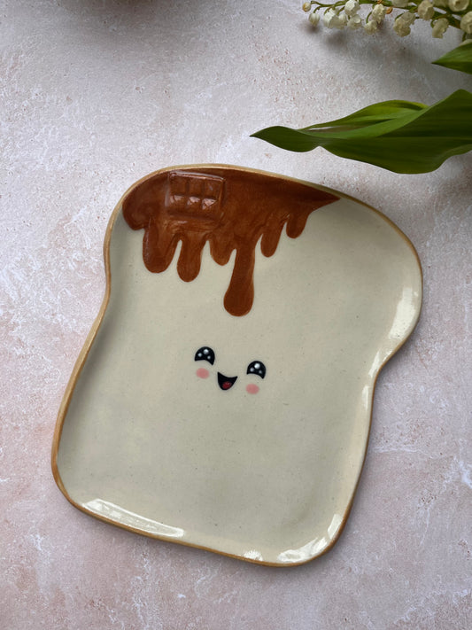 Assiette à tartine au chocolat🍫 (défaut 3)