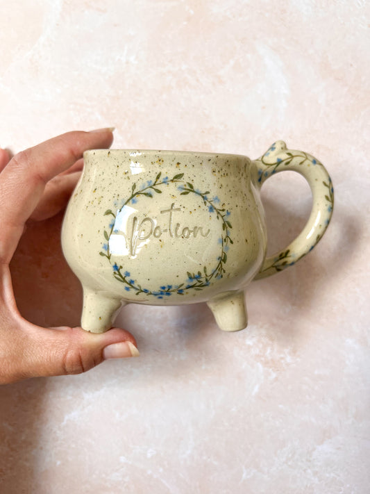 Chaudron fleuri "Potion"