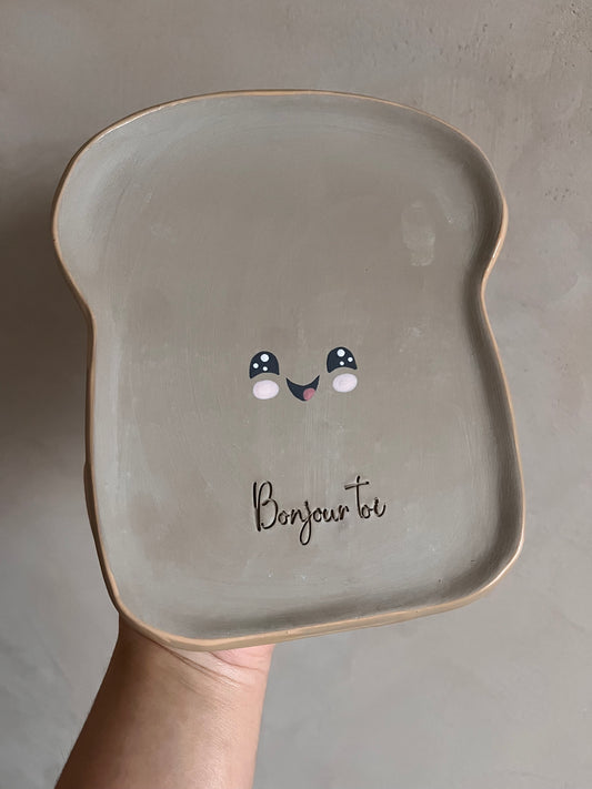 "PRECOMMANDE" assiette à tartine🍞