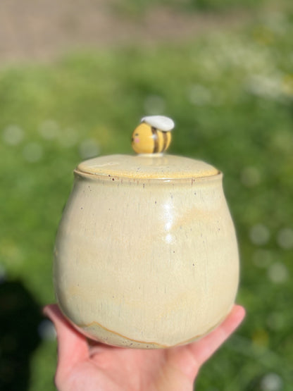 Pot avec couvercle abeille🐝